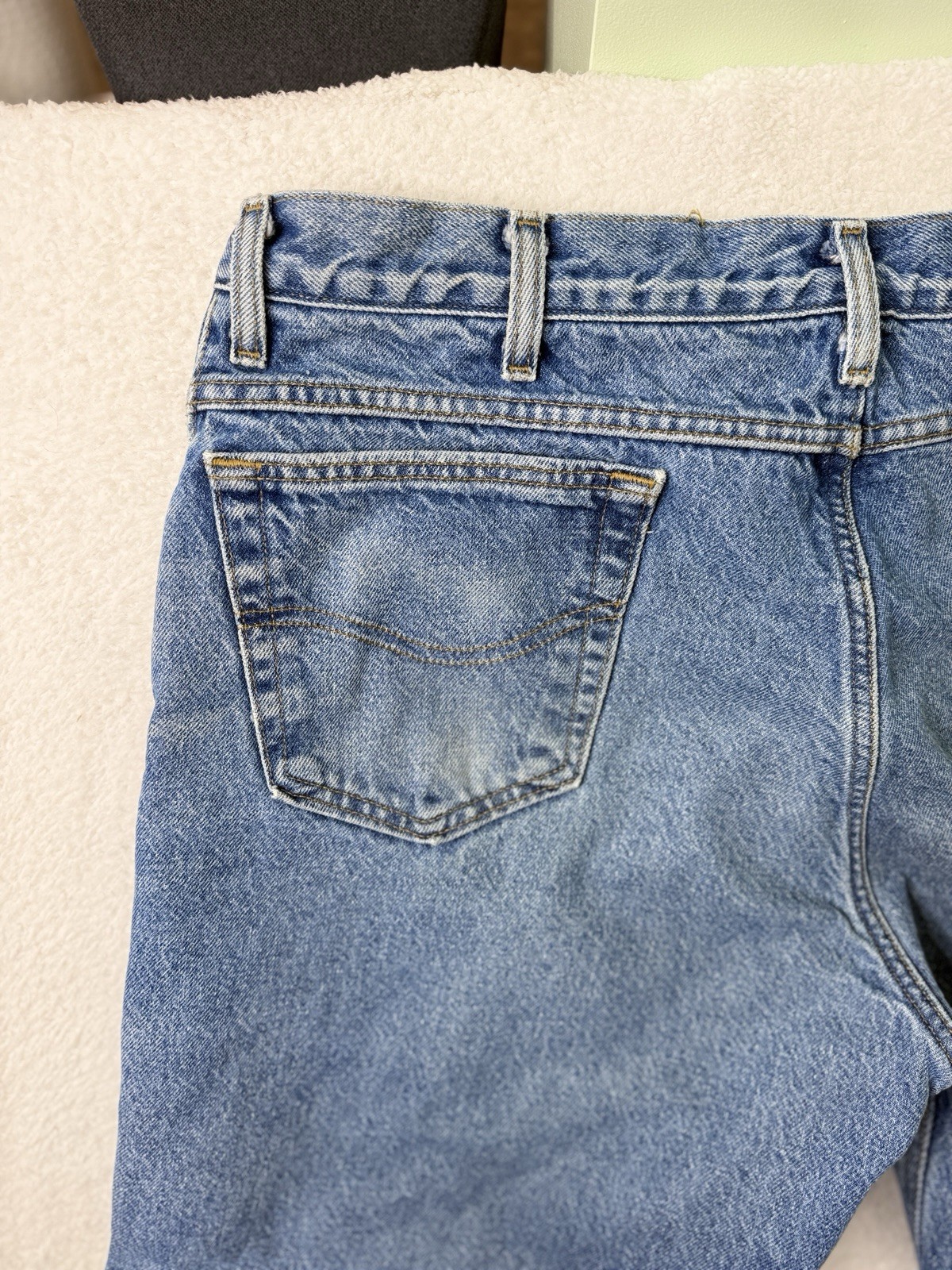 Vintage Carhartt Mens Jeans Blue Flannel Lined Relaxed Fit USA Baggy 40 x 30 thumbnail 11