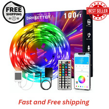 100Ft LED Strip Lights, Smart Light with App Remote Control, RGB LED Lights