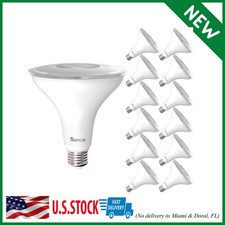 Sunco 12 Pack PAR38 LED Flood Light Outdoor Bulb, Waterproof Bright Dimmable, 13