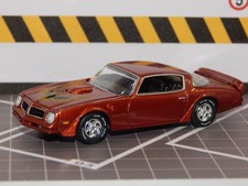 1976 76 Pontiac Trans Am Wblack Gold Hood Mf Orange 164 Diorama Replica Vhtf