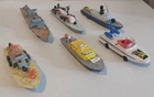 6 Vintage Dinky Toys Motor Patrol Boat, Rescue Launch, Sub Chaser,Missle Boat +