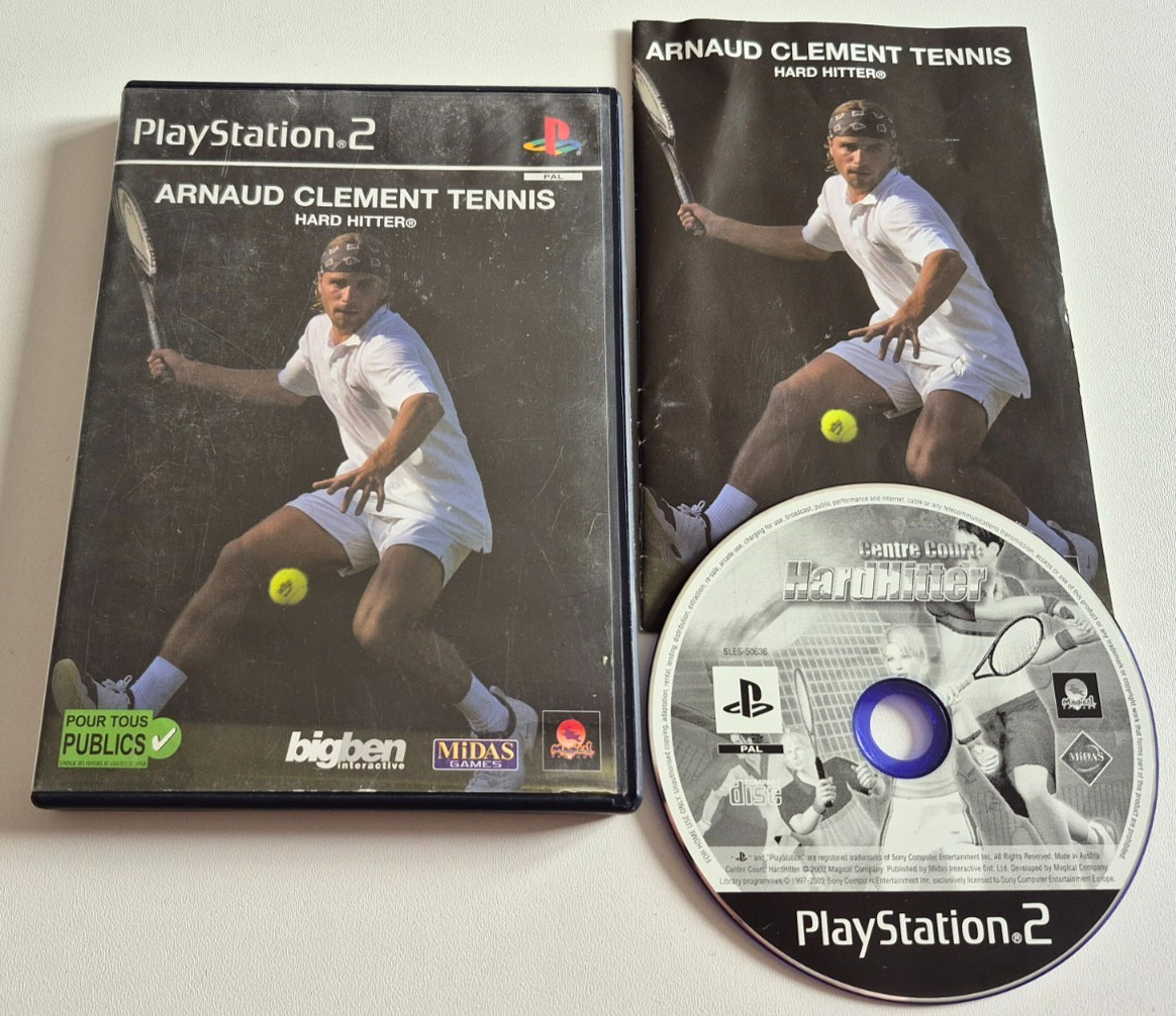 Arnaud Clement Tennis Hard Hitter - PlayStation 2 PS2 - PAL - Complet
