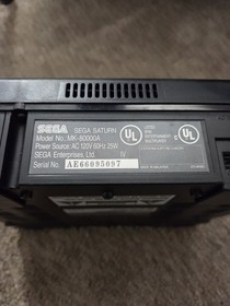 Sega Saturn Mk-8000a With Cords And Games