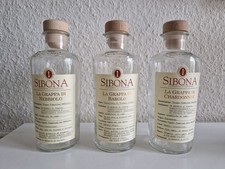 3 leere Grappaflaschen von Sibona 500 ml Lik&ouml;rflasche Schnapsflasche Flasche