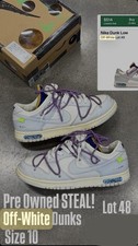 Nike Off-White x Dunk Low Lot 48 of 50 for Sale | Authenticity