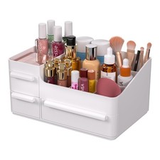 Makeup Organizer with Drawers, Makeup Desk Organizer, Bathroom Countertop Org...
