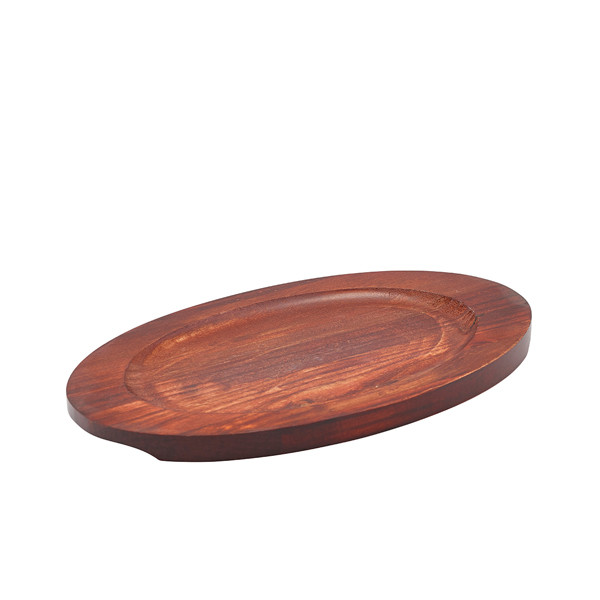 Spare Wood Cast Iron Design Trivet For 9.5"" Sizzle Serving Platter  Pack Of 1