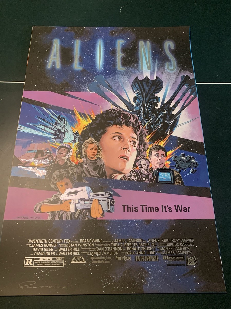 ALIENS by Paul Mann Foil Variant from One Mann Art Show 2025 /75