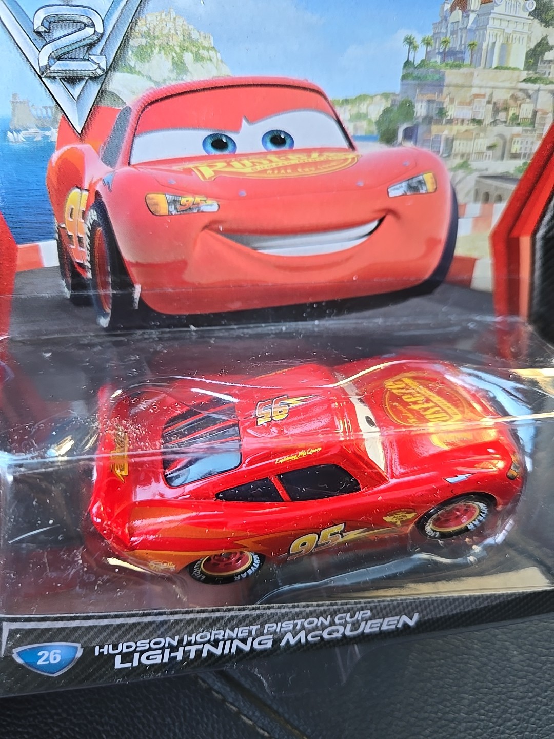 Disney Pixar Cars 2 Hudson Hornet Piston Cup Lightning McQueen #26 Mattel