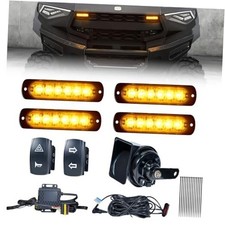 UTV Turn Signal Kit with 110dB Horn, Plug and Play, Pre-Wired UTV Rocker Switch
