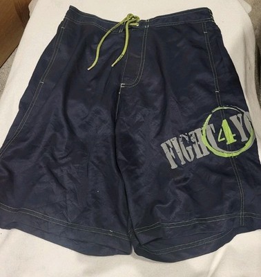 Bruno Banani Quick Dry Long Loose Badeshorts - Right Fighter - Navy Green Gr. M
