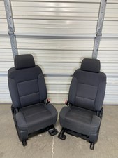 2014-2018 Chevrolet Silverado Sierra Yukon Tahoe Front Black Cloth Seats