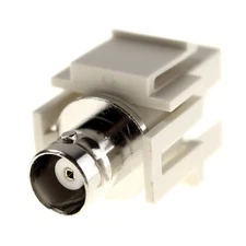 PASS & SEYMOUR C-20953 KEYSTONE COAX BNC ADPATER INSERT, IVORY (10 PACK)