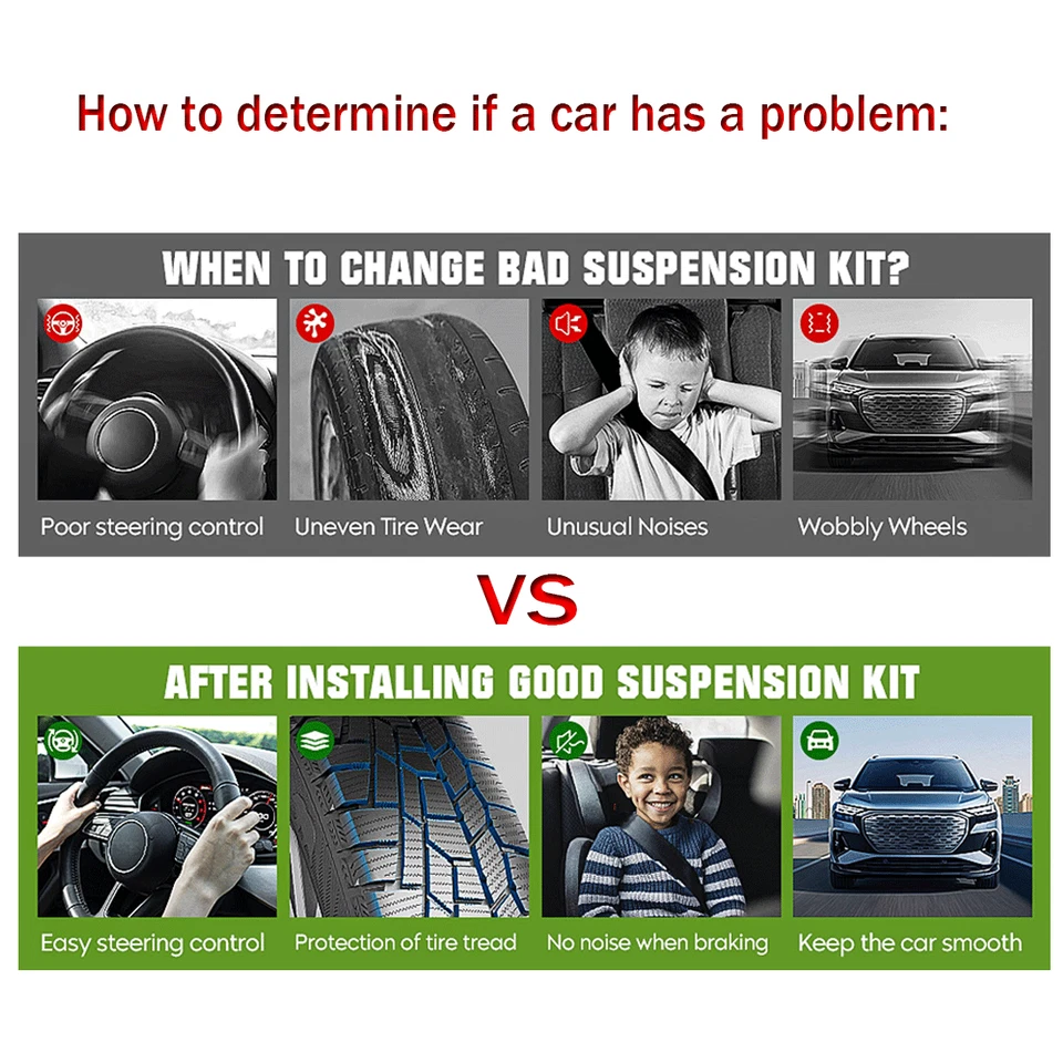 Juego de 2 resortes de puntales delanteros completos FCS para Mercury Grand Marquis 2003-2011_SK Foto 3 de 4