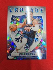 2023-24 Phoenix Basketball Jalen Brunson /125 Crusade Cracked Blue Ice Prizm JC