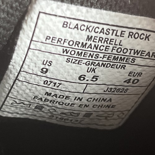 Merrell Women's Size 9 Vapor Glove 2 Trail Running Shoes Black/Castle Rock - Picture 10 of 10