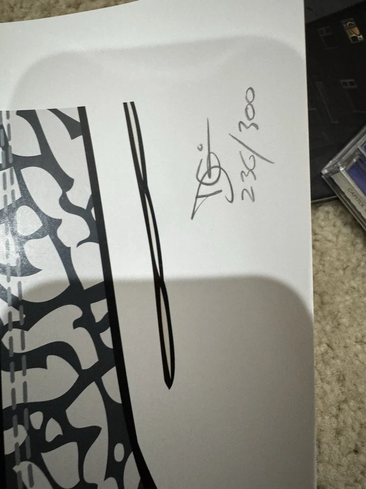 Póster impreso artístico numerado firmado por Michael Jordan Daymon Greulich raro Foto 3 de 4