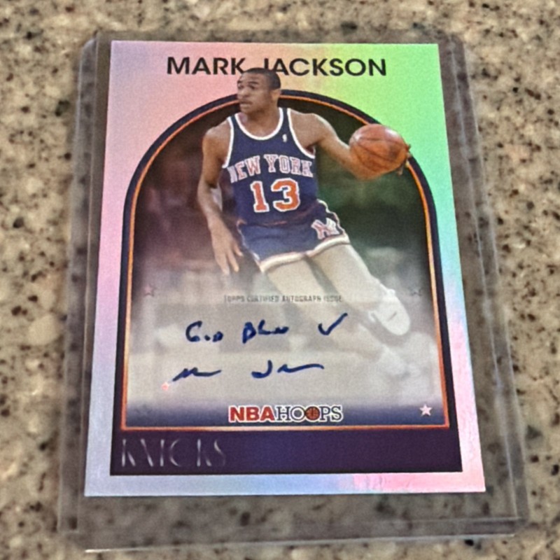 Mark Jackson 2025-26 NBA Hoops Silver Signatures Auto New York Knicks-Basketball