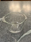 VTG PYREX 343 Clear Glass 1.5 Qt Bean Pot Mixing Bowl Oven Ware Made In USA Nice