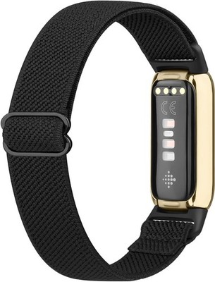 Compatible Fitbit Luxe Bands, Soft Elastic Nylon Wristband, Sport Strap
