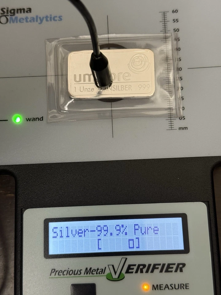 Rare Umicore 1 Oz Silver Bullion Bar .999 Fine Silver * Mint Sealed Non Poured - Image 3 of 3