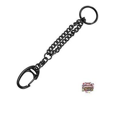 NEU Nissa Kette Schlüsselanhänger 10cm Nr.10 Schwarz Nickel JP