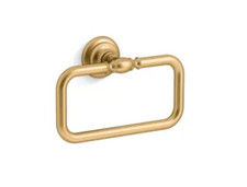 Kohler Artifacts K-72571-2MB 8" Towel Ring Holder Bathroom Moderne Brass NEW Box