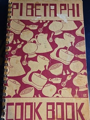 Vintage 1948 Pi Beta Phi National Fraternity Cook Book College