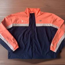 2025 TCS New York City Marathon Women New Balance Jacket Grapefruit Navy Size L