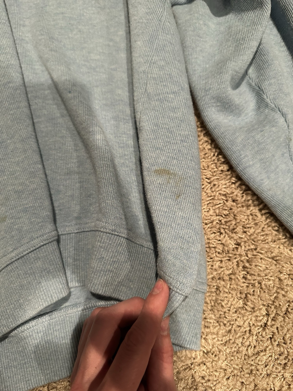 Pendleton Quarter Zip Blue XL Little Stains seen … - image 4