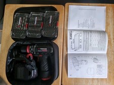 Parkside Performance 12V Cordless Drill Impact Driver Set & 2 Batteries Working