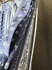 No Wrinkle Wide Leg Pants Blue With Drawstring Waist And Pockets By cotton Bleu  — photo 5