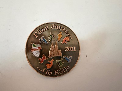 (3) Köln Karnevalsorden PIN Spange Karneval Orden Pänz danze för Kalle 2011