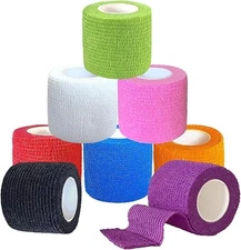 8 Pack 2" X 5 Yards Self Adhesive Bandage Wrap Cohesive Bandage Breathable Self
