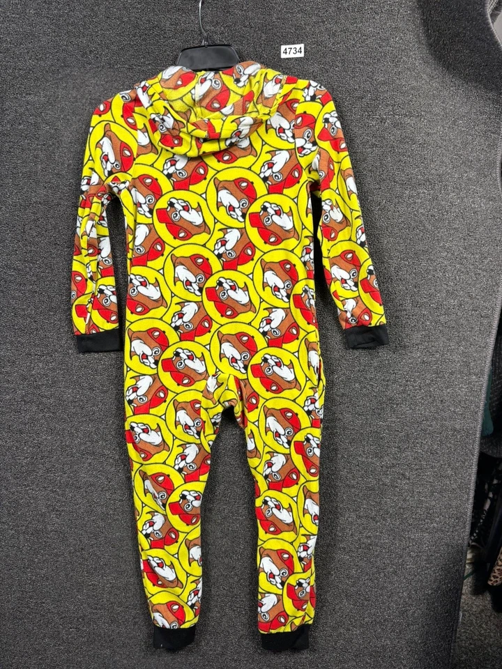 Цельная пижама Buc-ee's для взрослых XS/маленькая с капюшоном на молнии с принтом BUC0002 - Изображение 2 из 4