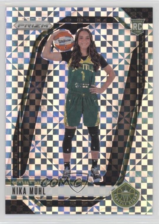 2024 Panini Prizm WNBA Checkerboard Nika Muhl Mühl #146 Rookie RC 08wl