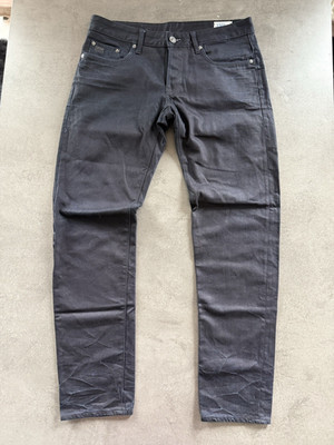 G-Star Raw 3301 Low Tapered Jeans W33 L32 Schwarz Black Denim Slim Tapered