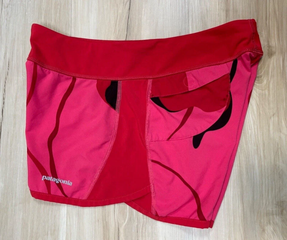 Pantalones Cortos Patagonia XS Multiuso Rojo Coral 4” Ligeros 24700 Para Mujer XS Foto 4 de 4