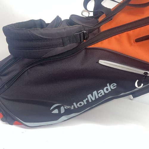 Taylormade Flextech Golf Stand Bag 5-Way Divider Orange Black Shoulder Strap Inc - Picture 2 of 9
