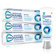 Active Shield Whitening Enamel Toothpaste, Cool Mint 3.4 Ounces x 3