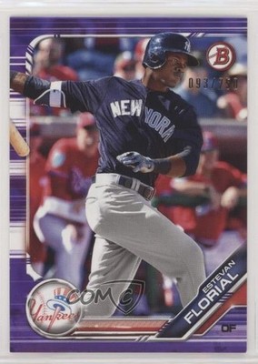 2019 Bowman Prospects Purple 93/250 Estevan Florial #BP-74 fm0