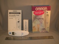 Omron MC-505 Gentle Temp Instant Ear Termometr z osłonami obiektywu MC-505LC
