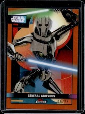 2025 Star Wars Smugglers Outpost General Grievous Finest Orange Refractor #/25