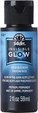 Folkart Invisible Glow Acrylic Paint 2oz-Blue Beam