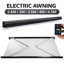 2.6/3/3.5/4/4.5M ELECTRIC AWNING WIND ROLL OUT SUN CANOPY CAMPERVAN MOTORHOME RV
