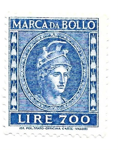 ITALY LIRE STAMP MARK 700