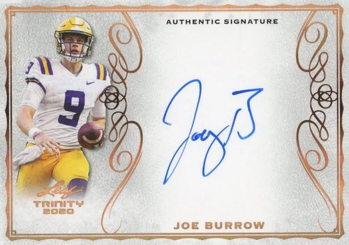 2020 Leaf Trinity Joe Burrow #A-JB1
