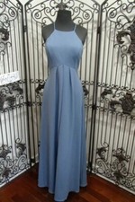 D615 BILL LEVKOFF SLATE 1617 SZ 8  FORMAL BRIDESMAID PROM FORMAL GOWN DRESS