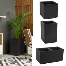 Pflanzkübel Blumenkübel Blumenkasten Pflanztopf mit Rollen Rechteckig 3 Größen