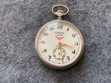 18 Jewels Vintage Russian Mechanical Wind Up Pocket Watch